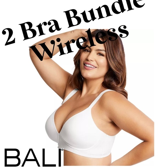 🌸BALI 2 Pc Bra Bundle Wireless Bras - Picture 2 of 12